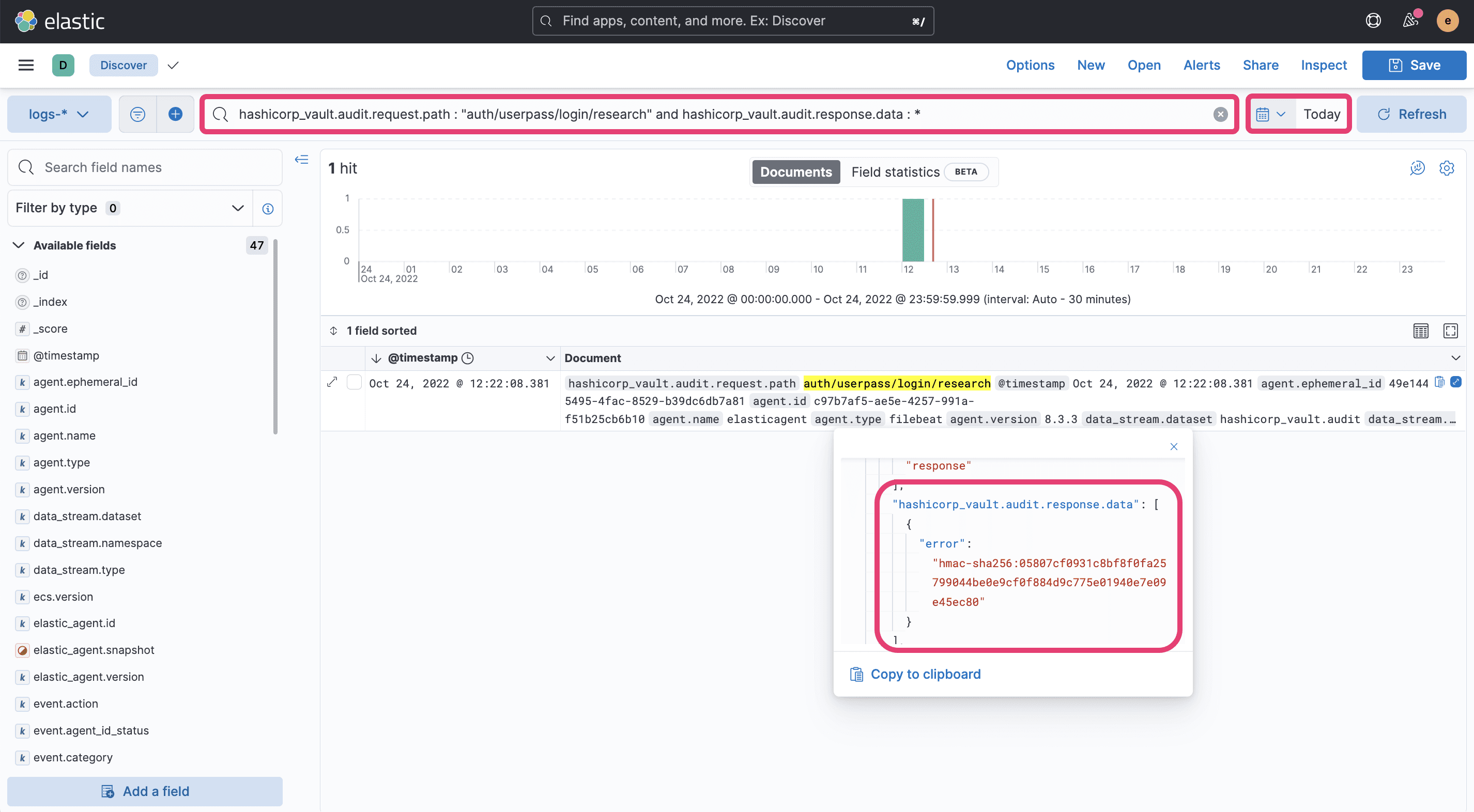 KQL query for auth method path