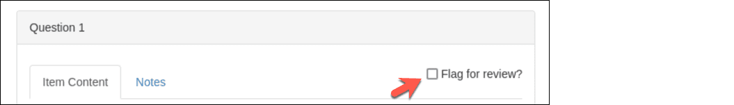 Check box titled "Flag for Review"