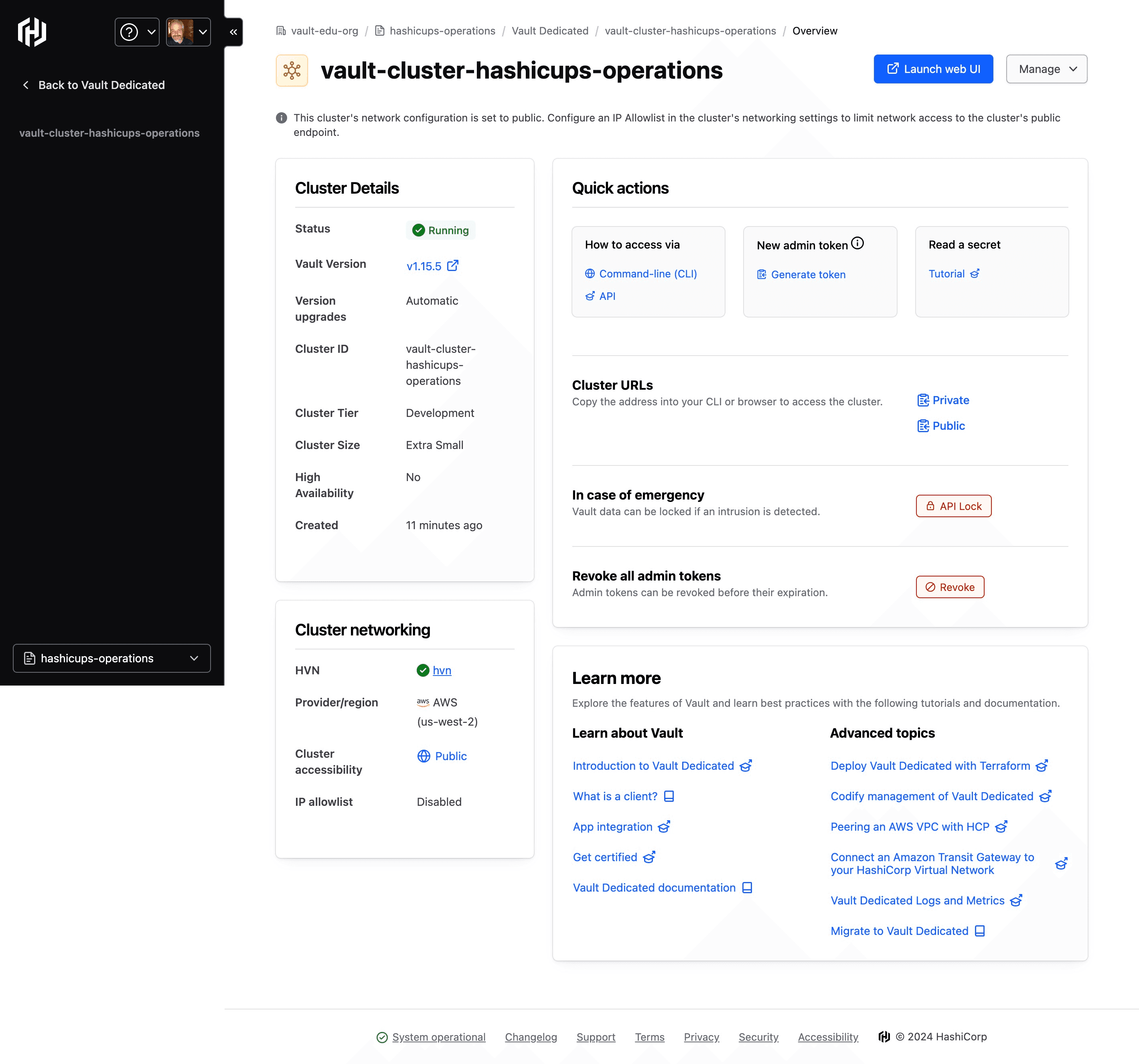 Cluster Overview